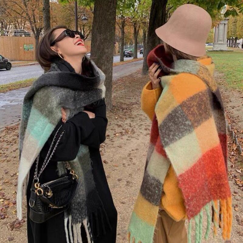 Shawl Wrap Winter - NUOVO Inverno di Lusso di Spessore
