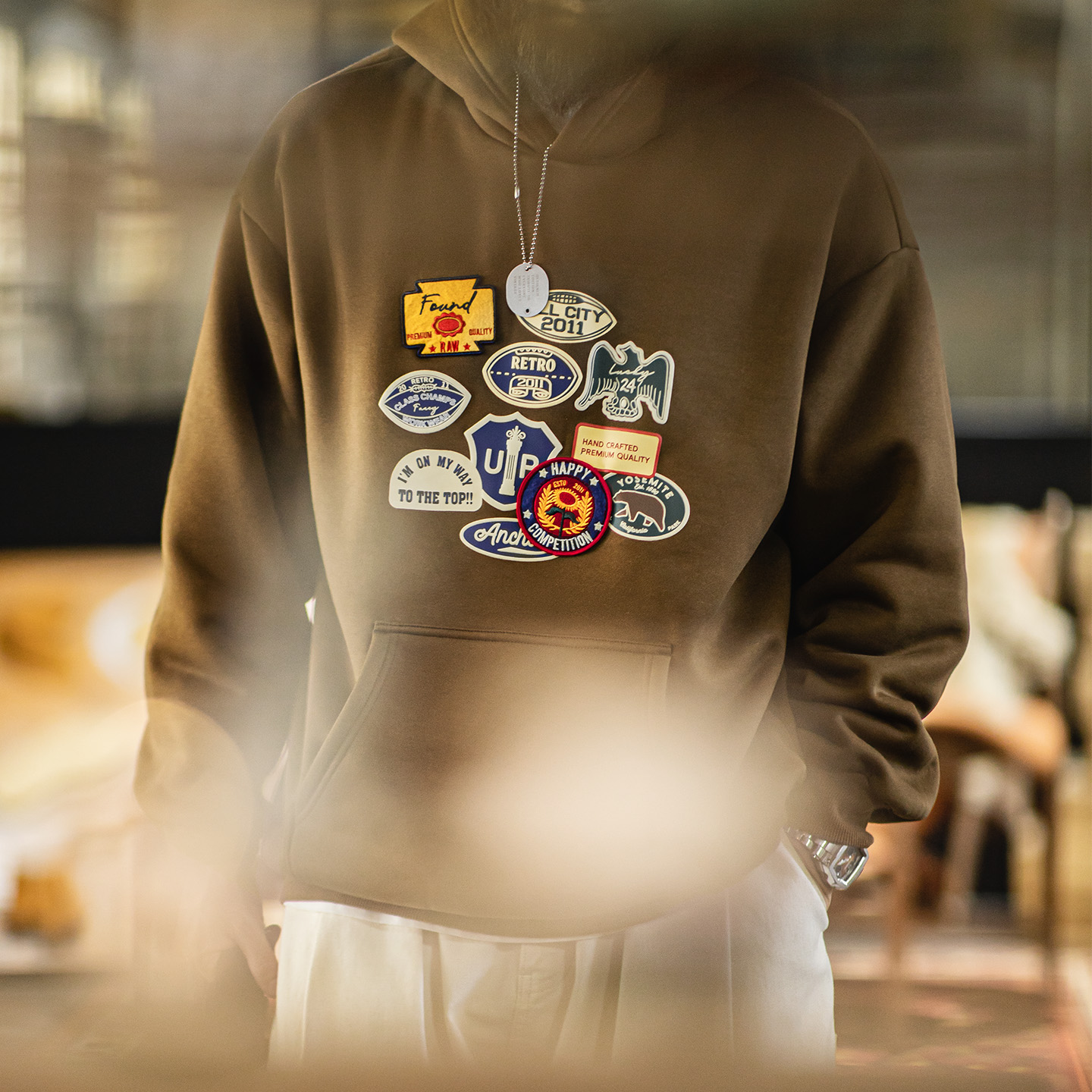 Felpa con cappuccio con stemma - Sherpa Hoodie Fleece recensione e prezzo