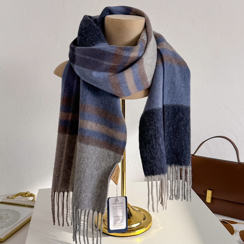 Sciarpa a Quadri 100% Lana per - Wool Scarf Men recensione e prezzo